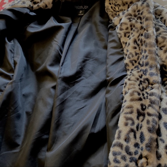 Rachel Zoe Leopard Faux Fur Coat. NWOT - Picture 7 of 8